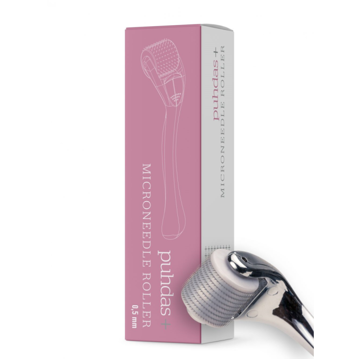 1000016366_Puhdas_Microneedle_roller_system_0_5_mm_1_kpl_pakkauskuva_Pakkauskuva14310_jpg