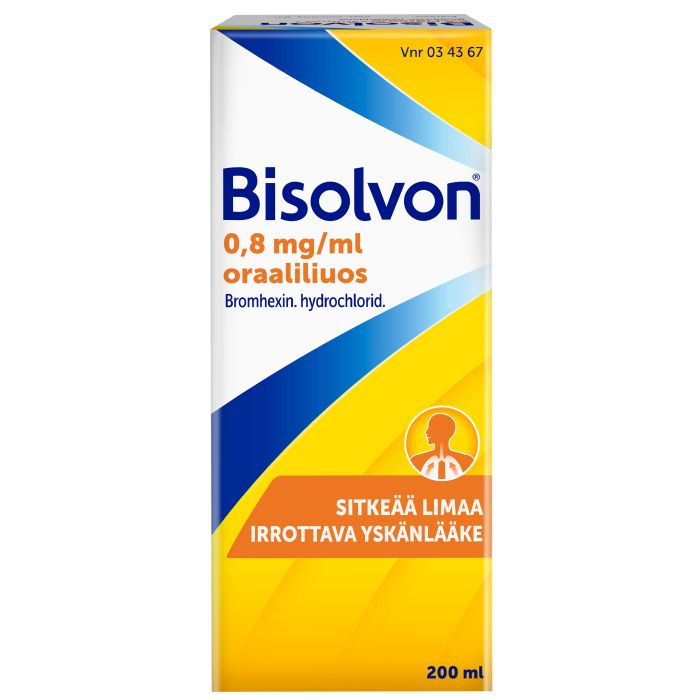 BISOLVON 0,8 mg/ml oraaliliuos 200 ml bild 3