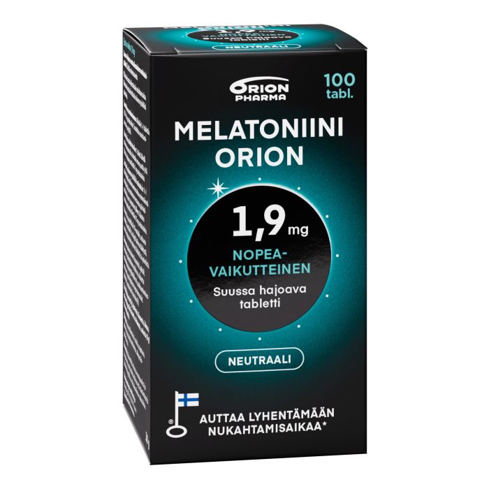 MELATONIINI ORION 1,9 MG SUUSSA HAJOAVA 100 TABL bild 4