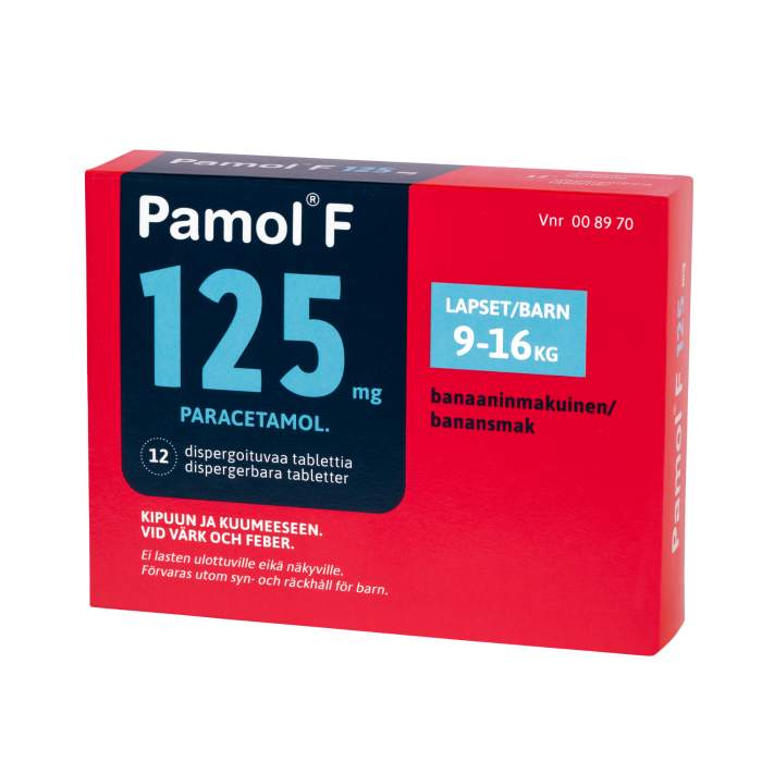 PAMOL F 125 mg disperg tabl 12 fol bild 1