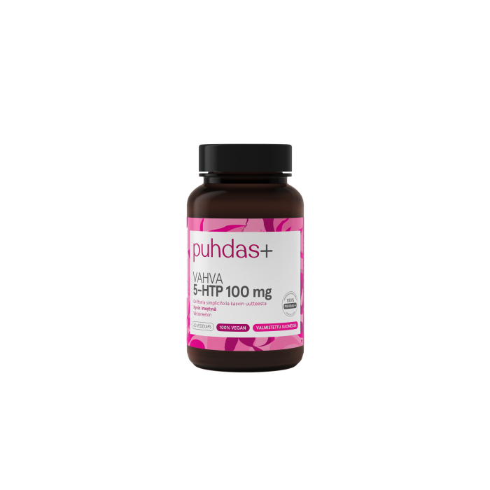 Puhdas+ 5-HTP 100 mg vegekaps  60 kpl bild 2