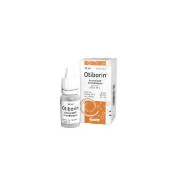 OTIBORIN 30/200 mg/ml korvatipat, liuos 10 ml