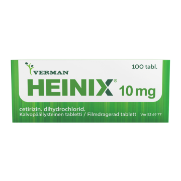 HEINIX 10 mg tabl, kalvopääll 100 fol