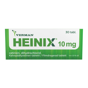 HEINIX 10 mg tabl, kalvopääll 30 fol