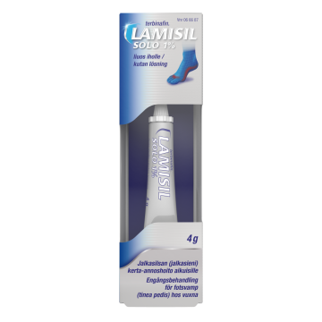 LAMISIL SOLO 1 % liuos iholle 4 g