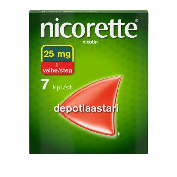 NICORETTE 25 mg/16 h depotlaast 7 kpl