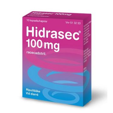 HIDRASEC 100 mg kaps, kova 10 fol