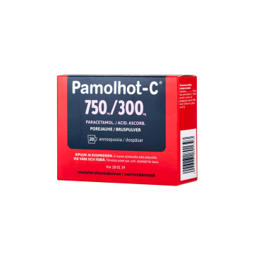 PAMOLHOT-C 750/300 mg porejauhe 20 kpl