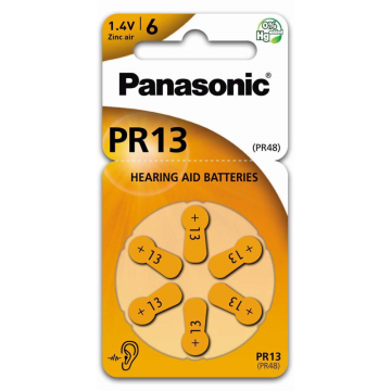 Kuulokojeparisto Panasonic PR13 6 kpl