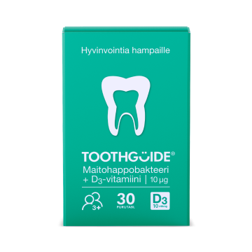TOOTHGUIDE AIKUISET + LAPSET MAITOHAPPOBAKT. HAMPAAT/IKENET 30 KPL
