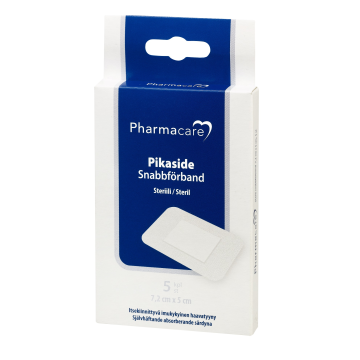 Pharmacare Pikaside 7,5x5cm kiinnittyvä haavatyyny 5 kpl