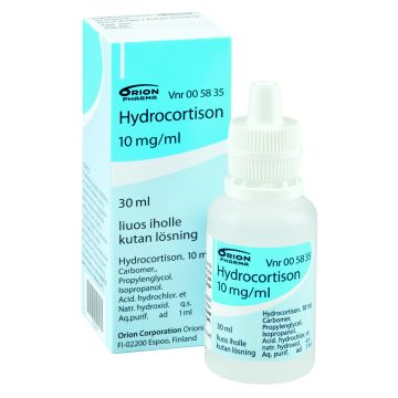 HYDROCORTISON 10 mg/ml liuos iholle 30 ml