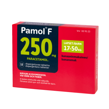 PAMOL F 250 mg disperg tabl 12 fol