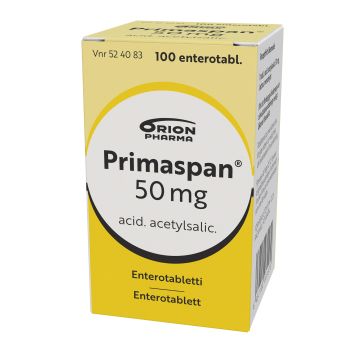 PRIMASPAN 50 mg enterotabl 100 kpl
