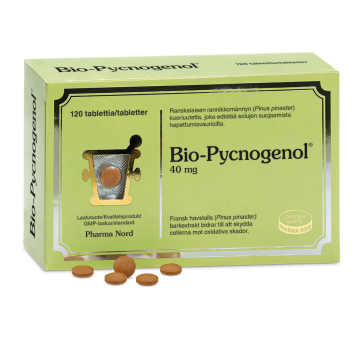 BIO-PYCNOGENOL 40 MG EXTRAPAKKAUS 90 + 30 TABL 120 TABL
