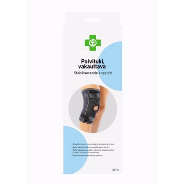 Apteekki polvituki vakauttava L, musta X1 kpl