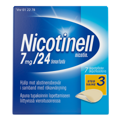 NICOTINELL 7 mg/24 h depotlaast 7 kpl