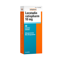 LORATADIN RATIOPHARM 10 mg tabl 30 fol