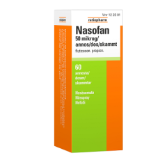 NASOFAN 50 mikrog/annos nenäsumute, susp (annospumppu)60 annosta