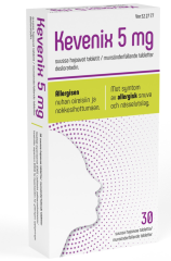 KEVENIX 5 mg tabl, suussa hajoava 30 fol