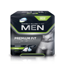 TENA MEN PREMIUM FIT PROTECTIVE M INKOHOUSUT, LANT.YMP. 75-100CM 12 kpl