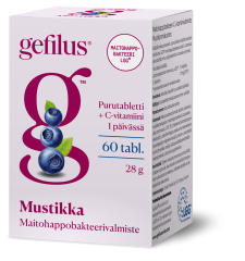 Gefilus Mustikka purutabletti     60 kpl