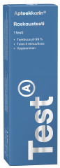 APTEEKKARIN RASKAUSTESTI 1 kpl
