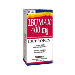 IBUMAX 400 mg tabl, kalvopääll 20 fol